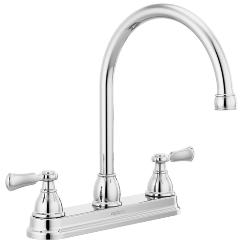 Peerless Elmhurst(R): Two-Handle Kitchen Faucet with Twist Aerator