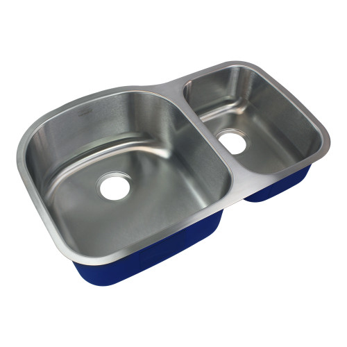 31.5-in x 22.5-in x 9-in 16 Gauge 75/25 Double Bowls, Undermount Stainless Steel Kitchen Sink Kit with Grids, Strainer, Disposer Strainer, Installation Kit