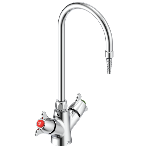 Commercial W67 Series Mixing Faucet: Two Handle Deck-mount Single Shank Laboratory Mixing Faucet