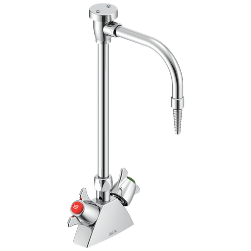 Commercial W67 Series Mixing Faucet: Two Handle Deck-mount Laboratory Mixing Faucet