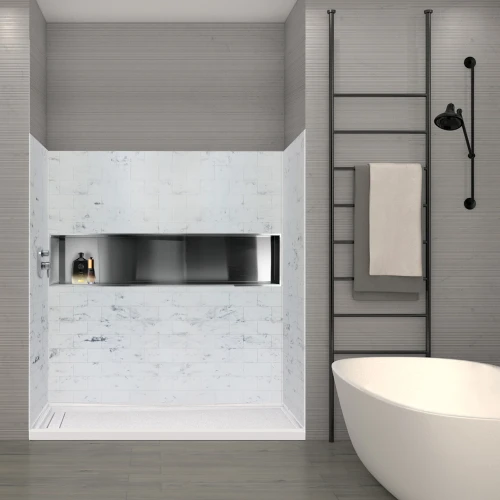 36-In X 60-In X 72-In 3-Piece Shower Wall Kit, In White Venito