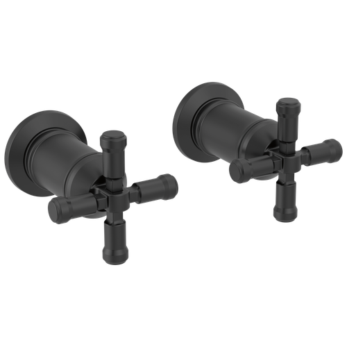 Delta Broderick(R): Wall Mount Bathroom Faucet Handle Kit-Cross