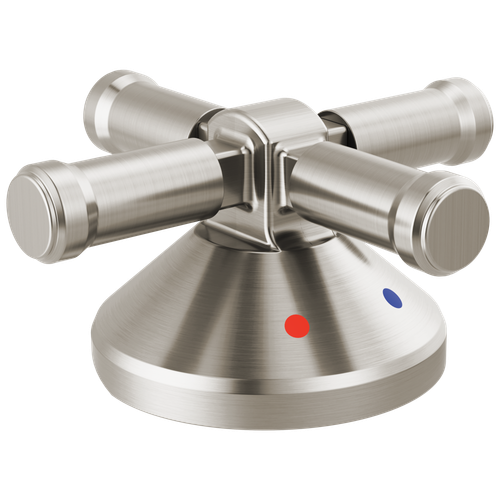 Delta Broderick(R): 3-Hole Roman Tub w/Hand Shower - Handle Kit-Cross