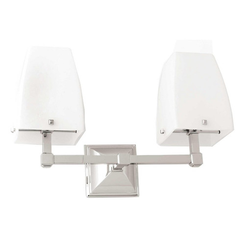 Double Upward Light in Polished Chrome