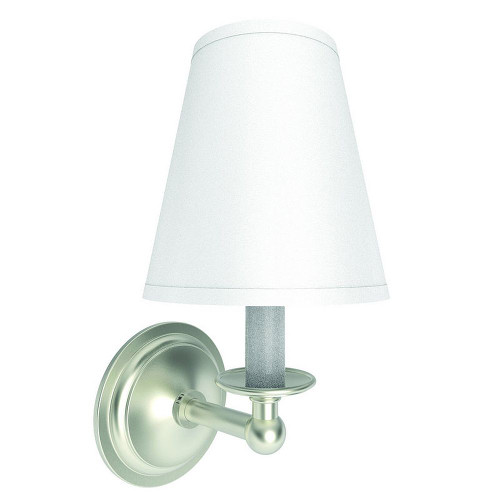 Satin Nickel Single Light Wall Sconce in Satin Nickel