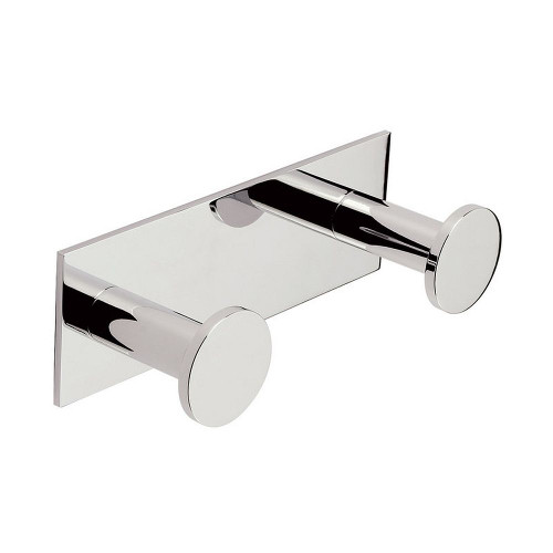 2810D/PC Double Hook Robe Hook in Polished Chrome