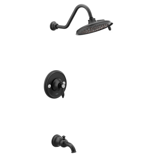Weymouth Matte black Posi-Temp(R) Tub/Shower