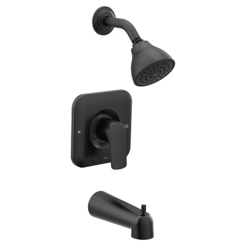 Rizon Matte black Eco-Performance Tub/Shower