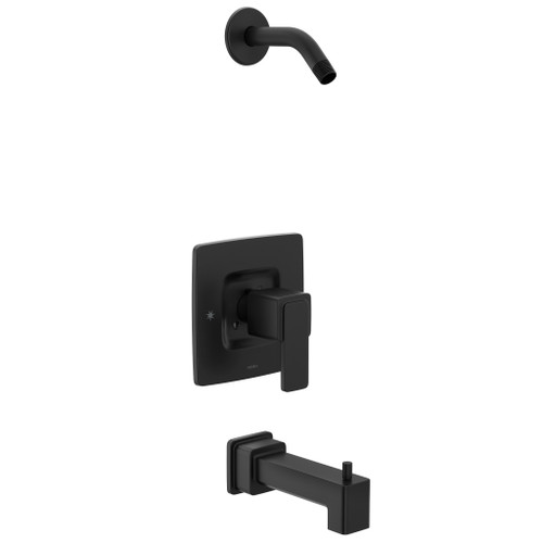 Iver Matte black Posi-Temp(R) tub/shower