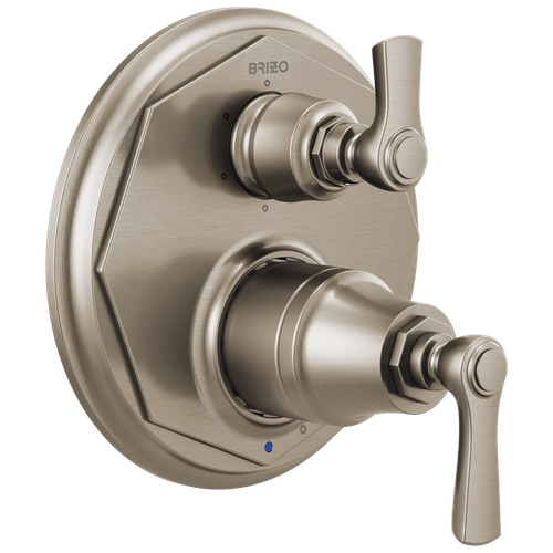 Brizo Rook(R): Pressure Balance Valve with Integrated 6-Function Diverter Trim