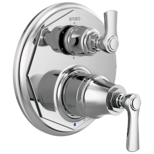 Brizo Rook(R): Pressure Balance Valve with Integrated 6-Function Diverter Trim