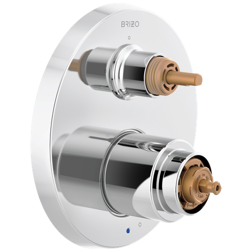 Brizo Odin(R): Pressure Balance Valve with Integrated 3-Function Diverter Trim - Less Handles
