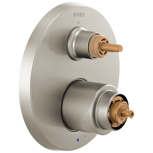 Brizo Odin(R): Pressure Balance Valve with Integrated 3-Function Diverter Trim - Less Handles