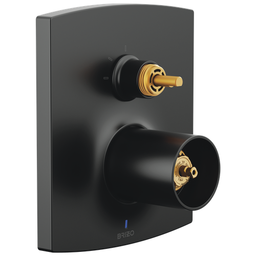 Brizo Kintsu(R): Pressure Balance Valve Trim with Integrated 3-Function Diverter Trim - Less Handles