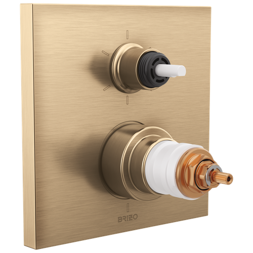 Brizo Frank Lloyd Wright(R): TempAssure(R) Thermostatic Valve with 6-Function Integrated Diverter Trim - Less Handles