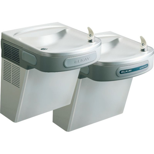 Versatile Wall Mount Bi-Level ADA Sensor-Activated Cooler in Stainless Steel