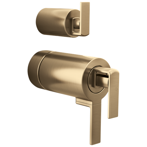 Brizo Frank Lloyd Wright(R): TempAssure(R) Thermostatic Valve with Integrated Diverter Trim Gap Lever Handle Kit