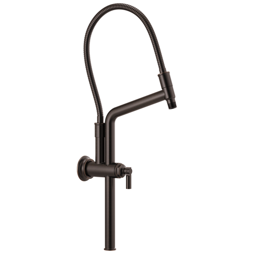 Brizo Essential(TM) Shower: 13 7/16" Classic Slide Bar Shower Arm And Flange