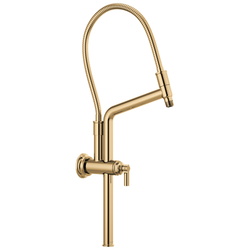 Brizo Essential(TM) Shower: 10 7/16" Classic Slide Bar Shower Arm And Flange