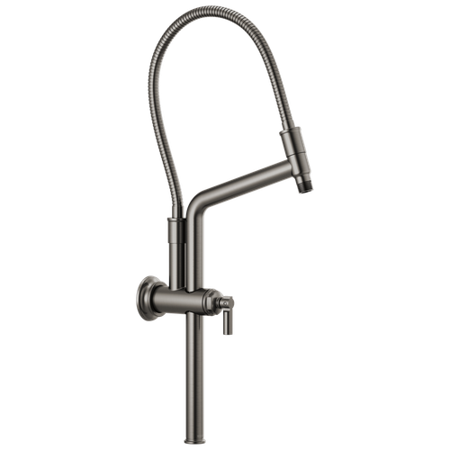 Brizo Essential(TM) Shower: 10 7/16" Classic Slide Bar Shower Arm And Flange