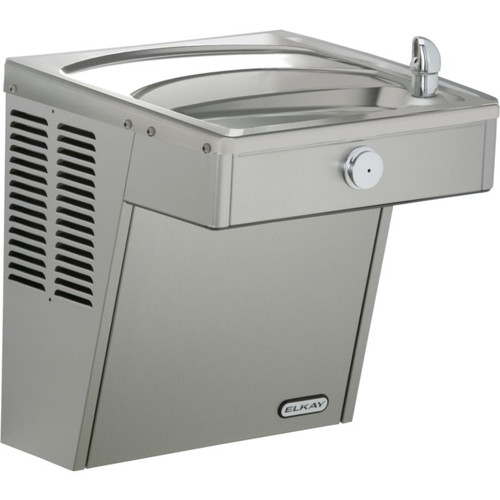 LVRCGRN8 Filtered Vandal-Resistant Wall Mount Single Green ADA Cooler in Stainless Steel
