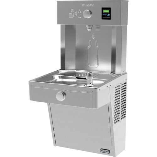 VRC8WSK Vandal-ResistantBottle Filling Station with Single Vandal-Resistant Cooler in Stainless Steel