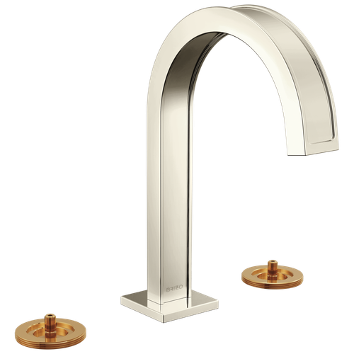 Brizo Frank Lloyd Wright(R): Widespread Lavatory Faucet with Arc Spout - Less Handles