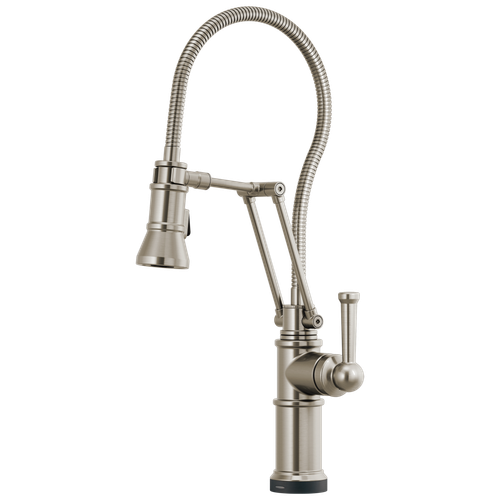 Brizo Artesso(R): SmartTouch(R) Articulating Kitchen Faucet With Finished Hose