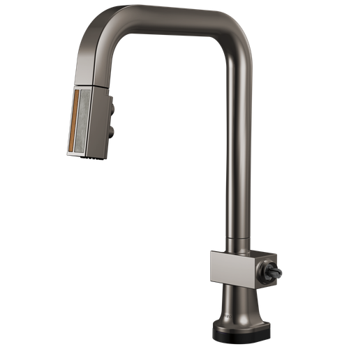 Brizo Frank Lloyd Wright(R): SmartTouch(R) Pull-Down Kitchen Faucet with Square Spout and Wood/Concrete Wand - Less Handle
