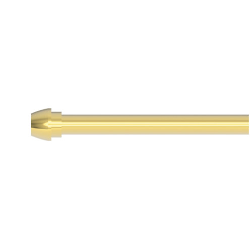 Newport Brass Brasstech: 3/8" x 20" Rigid Supply Tube, Bull nose
