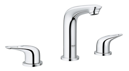 8" Widespread Two-Handle S-Size Bathroom Faucet in StarLight Chrome