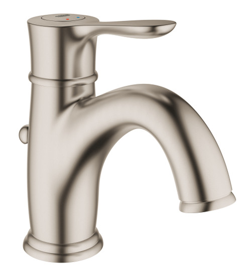 Single Hole Single-Handle Bathroom Faucet in Brushed Nickel