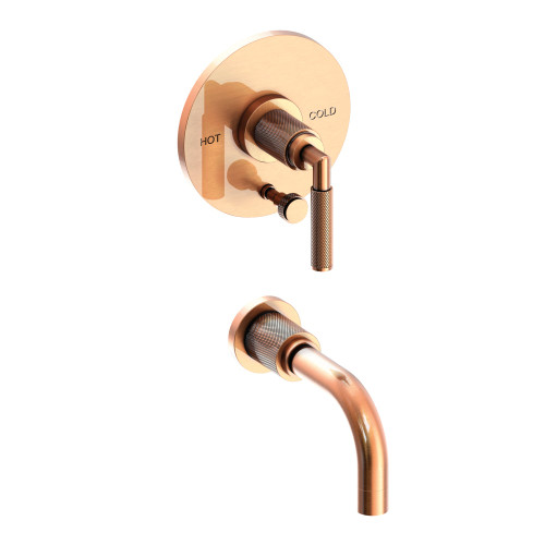 Newport Brass Kimbell: Balanced Pressure Tub &amp; Shower Diverter Plate with Handle