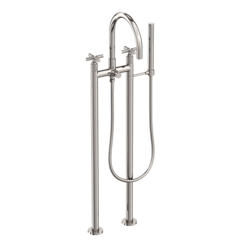 Newport Brass Kimbell: Exposed Tub &amp; Hand Shower Set w/Risers