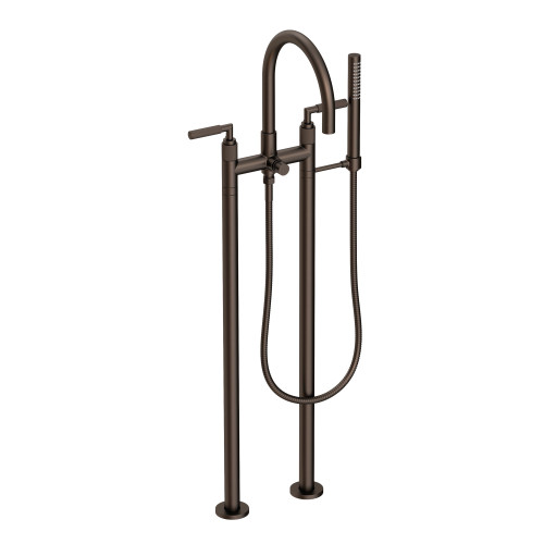 Newport Brass Kimbell: Exposed Tub &amp; Hand Shower Set w/Risers