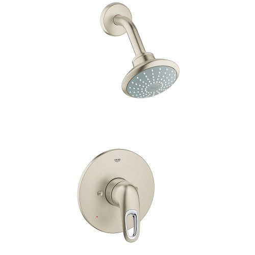 Grohe 35060EN3 Eurostyle Pressure Balance Valve Bathtub/Shower Combo Faucet in Brushed Nickel