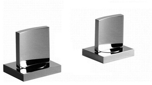 Deck Mounted Knob Handles for Bathroom Faucet in Steelnox