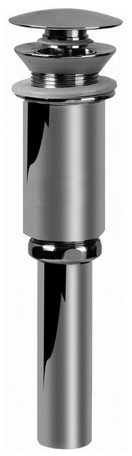 Pop Up Drain Assembly Less Overflow in Steelnox