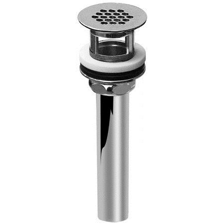 Grid Drain Assembly with Overflow in Steelnox
