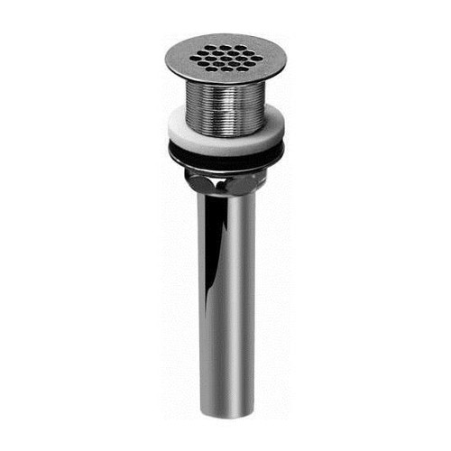 Grid Drain Assembly Less Overflow in Polished Nickel