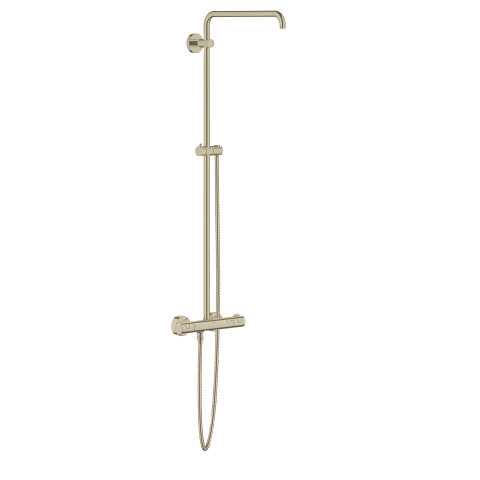 Shower System with Thermostat for Wall Mount with 1.8 gpm Flow in Brushed Nickel