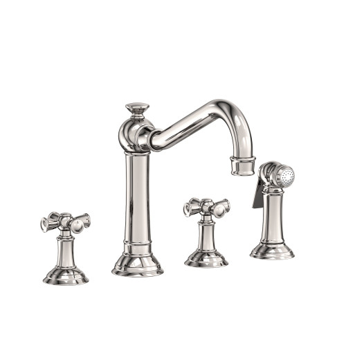 Newport Brass Jacobean: Kitchen Faucet with Side Spray