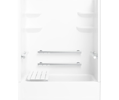 60 x 33 Veritek(TM) Pro Alcove Right Hand Drain Four Piece Tub Shower in White
