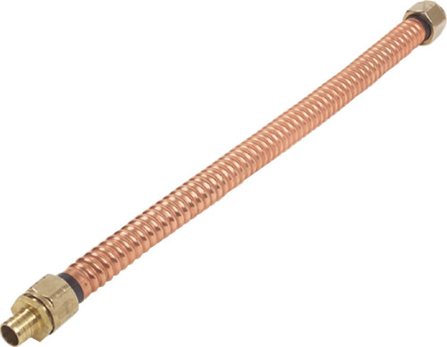 Viega PureFlow Crimp swivel connector, copper, Crimp: ¾; FPT: ¾; L[in]: 18