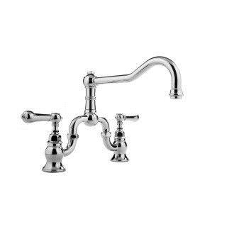 Kitchen Faucet with Metal Lever Handles in Olive Bronze
