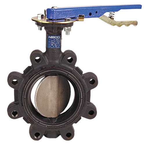 LD-L022-0 2-1/2 in. Butterfly Valve - Ductile Iron, Lug Type, 100 PSI, Actuated