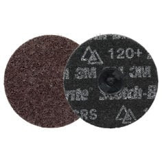 Scotch-Brite™ Roloc™ Precision Heavy Duty Surface Conditioning Disc, HD-DR, Coarse 120+, TR, 4 in, 25/Carton, 100 ea/Case