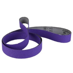 3M™ Cubitron™ 3 Cloth Belt 1184F, 36+ YF-weight, 3 in x 132 in, Film-lok, Single-flex, 5 ea/Case, Special Packaging