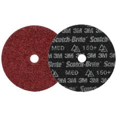 Scotch-Brite™ Precision Heavy Duty Surface Conditioning Disc, HD-DH, Medium 150+, 7 in x 7/8 in, 25 ea/Case