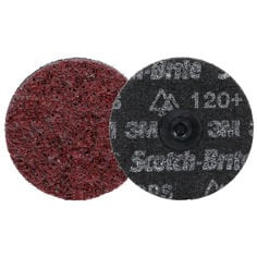 Scotch-Brite™ Roloc™ Precision Heavy Duty Surface Conditioning Disc, HD-DS, Medium 150+, TS, 2 in, 50/Carton, 200 ea/Case